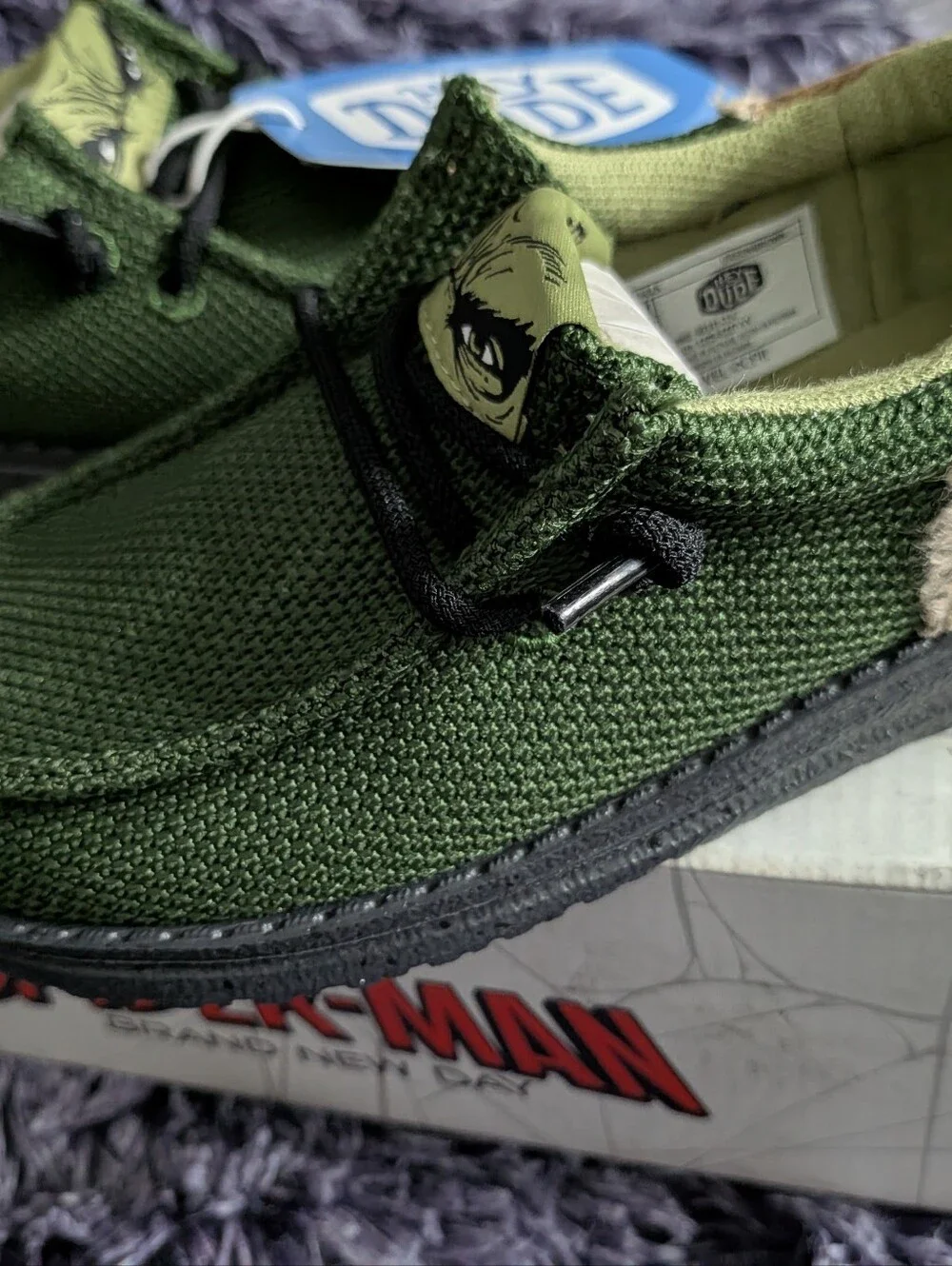 Marvel Wally Funky Hulk Green and Brown Shoes